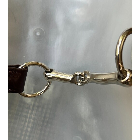 Rebecca Ray Belt Size 34 Black Snaffle BIT Bridle Equestrian Leather USA main image 9